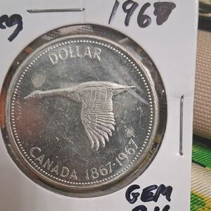 Canadian 1967 Silver Dollar